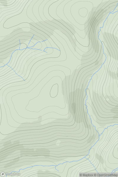 Thumbnail image for Inner Hill [Northumberland] [NT926109] showing contour plot for surrounding peak